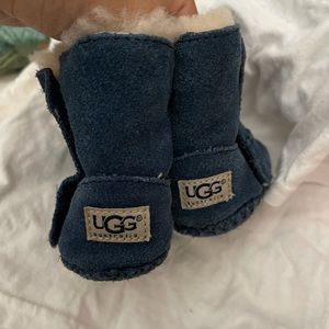 UGG blue CADEN moccasin style booties SIZE 2
